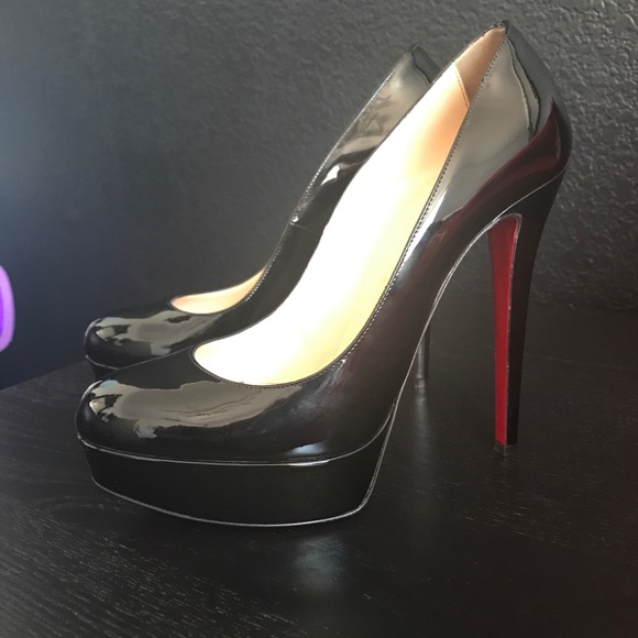 Louboutin Bianca 140 patent heels-black - Picture 5 of 8